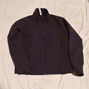 navy lululemon track/bomber jacket